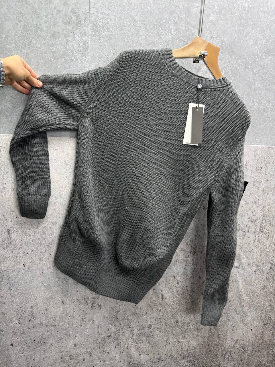 Stone Island Knit Compass Embossed Crewneck Jumpers Mens in Multiple Colors Best Sale UK Reps AAA Quality
