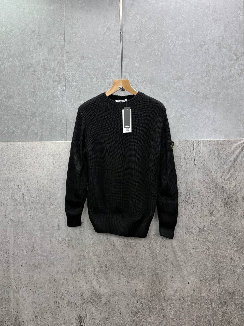 Stone Island Knit Compass Embossed Crewneck Jumpers Mens in Multiple Colors Best Sale UK Reps AAA Quality