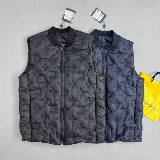 Louis Vuitton Monogram Quilted Nylon Gilet Fit Sporty Wear Mens in 2 Colors UK Replica AAA Quality