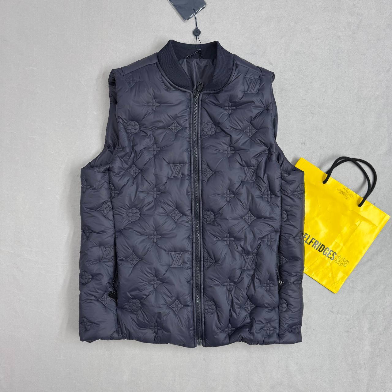 Louis Vuitton Monogram Quilted Nylon Gilet Fit Sporty Wear Mens in 2 Colors UK Replica AAA Quality