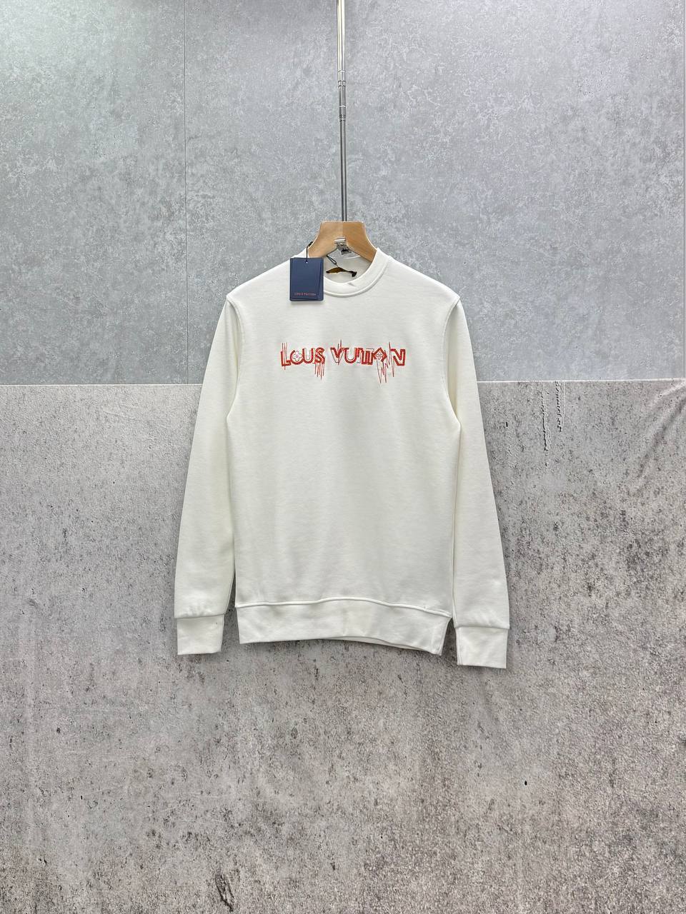 Louis Vuitton Long Sleeve Crewneck Graphic Logo Print Mens Jumpers in Multiple Colors Best Sale UK Reps AAA Quality