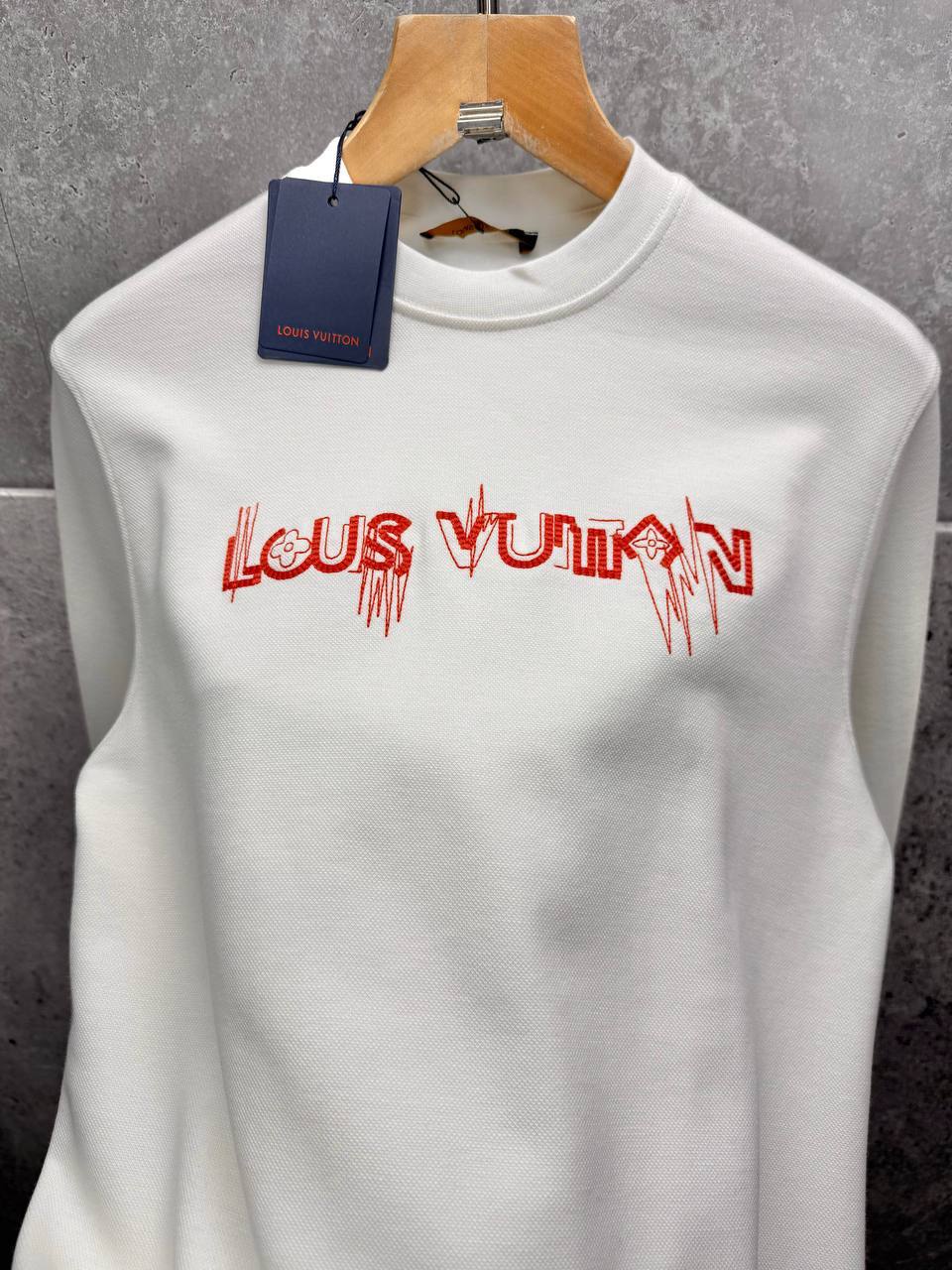 Louis Vuitton Long Sleeve Crewneck Graphic Logo Print Mens Jumpers in Multiple Colors Best Sale UK Reps AAA Quality