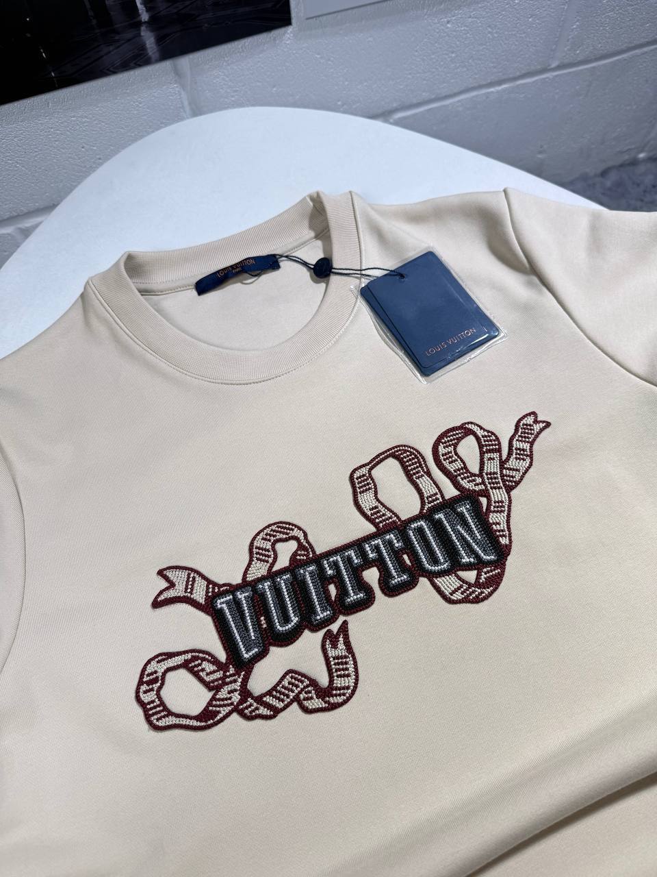 Louis Vuitton Embroidered Cotton Crewneck Jumpers Mens in Multiple Colors Best Sale UK Reps AAA Quality