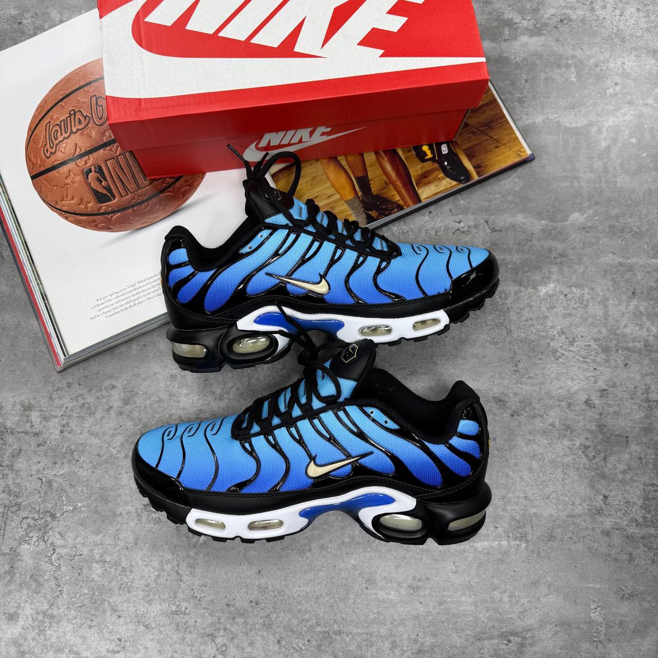 Nike TN Air Max Plus Black Blue Gradient Mens Trainers Best Sale UK Reps AAA Quality