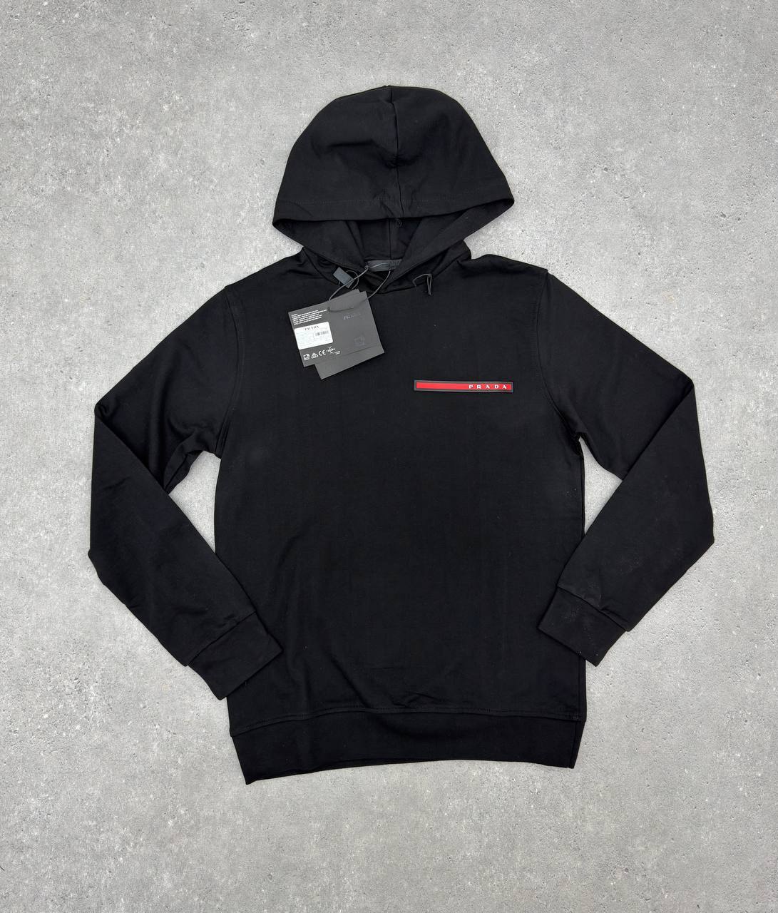 Prada Recycled Double Jersey Logo Hoodie Mens in Multiple Colors Best Sale UK Replica AAA Quality