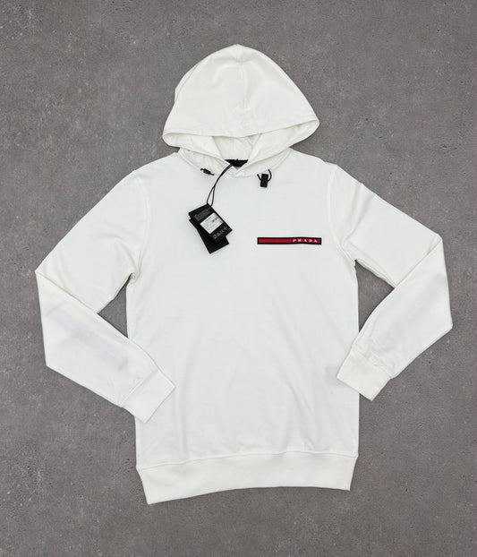 Prada Recycled Double Jersey Logo Hoodie Mens in Multiple Colors Best Sale UK Replica AAA Quality