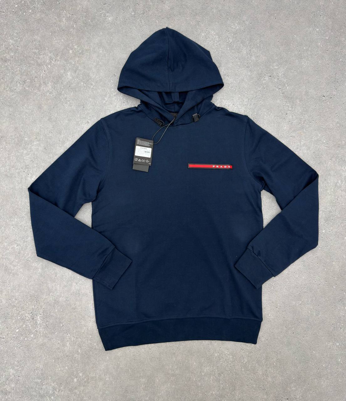 Prada Recycled Double Jersey Logo Hoodie Mens in Multiple Colors Best Sale UK Replica AAA Quality