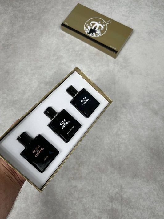 Chanel Bleu De Chanel 3 In 1 New Perfume Giftset Mens Best Sale UK Reps AAA Quality