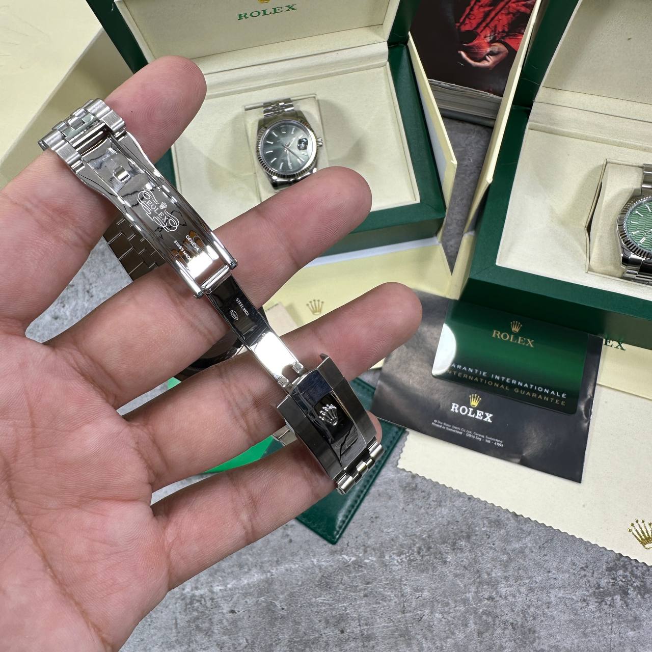 Rolex Datejust Custom "Green" Dial Mens Watch UK Reps AAA Quality