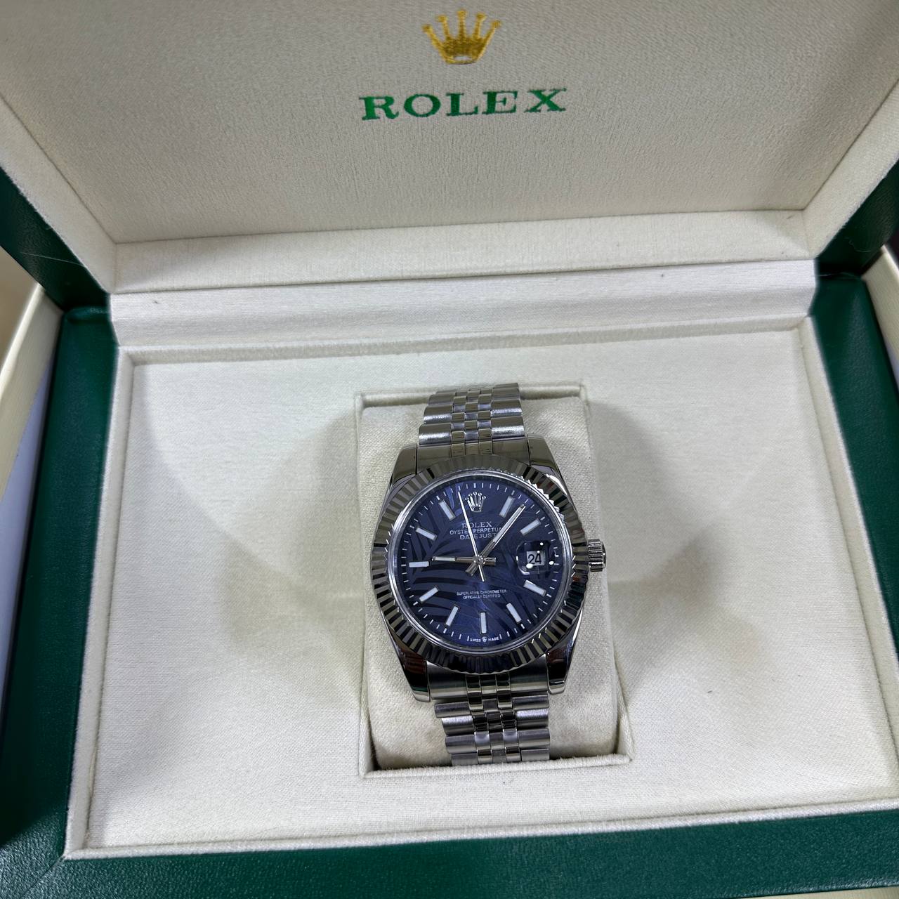 Rolex Datejust Blue Dial Mens Watch UK Reps AAA Quality