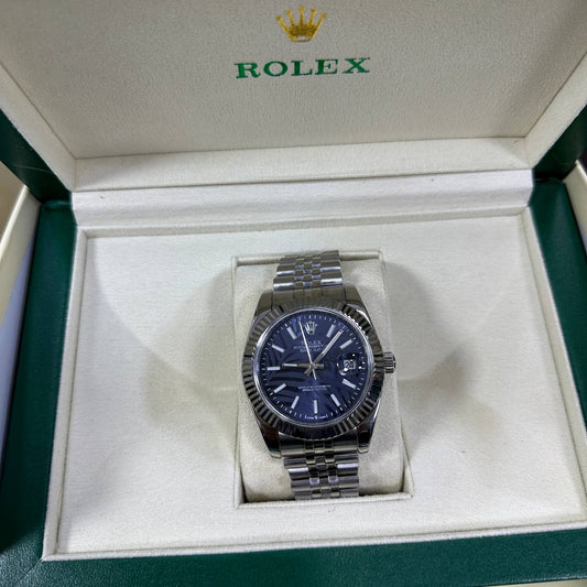 Rolex Datejust Blue Dial Mens Watch UK Reps AAA Quality