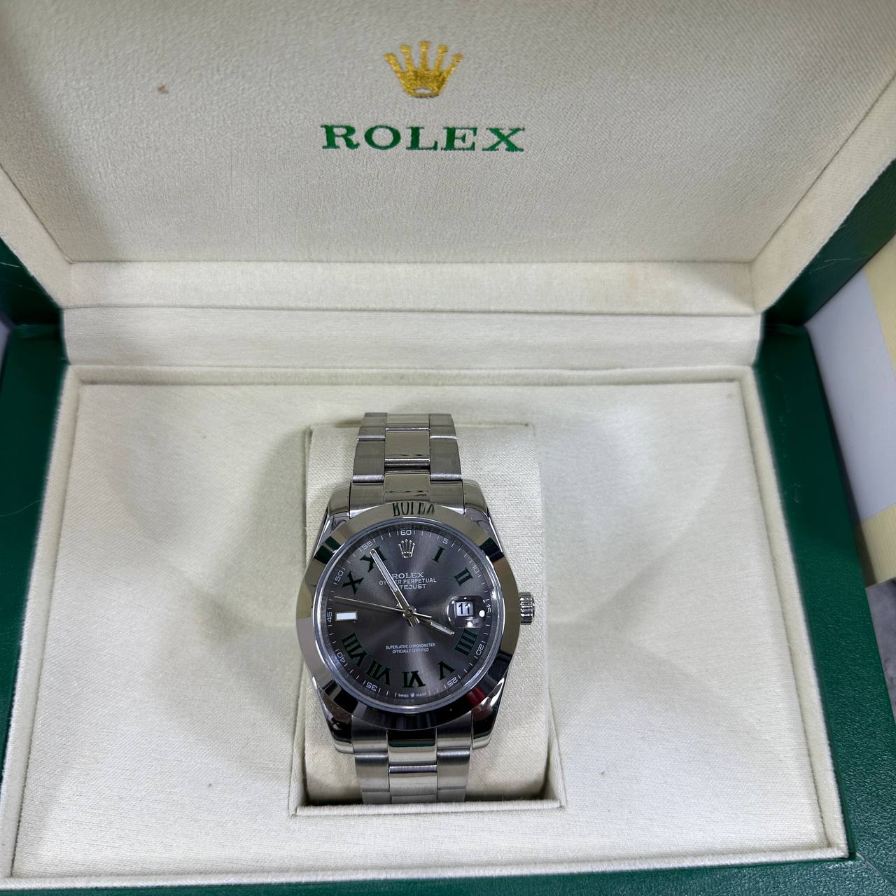 Rolex Datejust Slate Grey Dial Mens Watch UK Reps AAA Quality