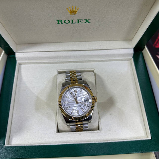 Rolex Datejust Two-Tone Silver Dial Mens Watch UK Reps AAA Quality