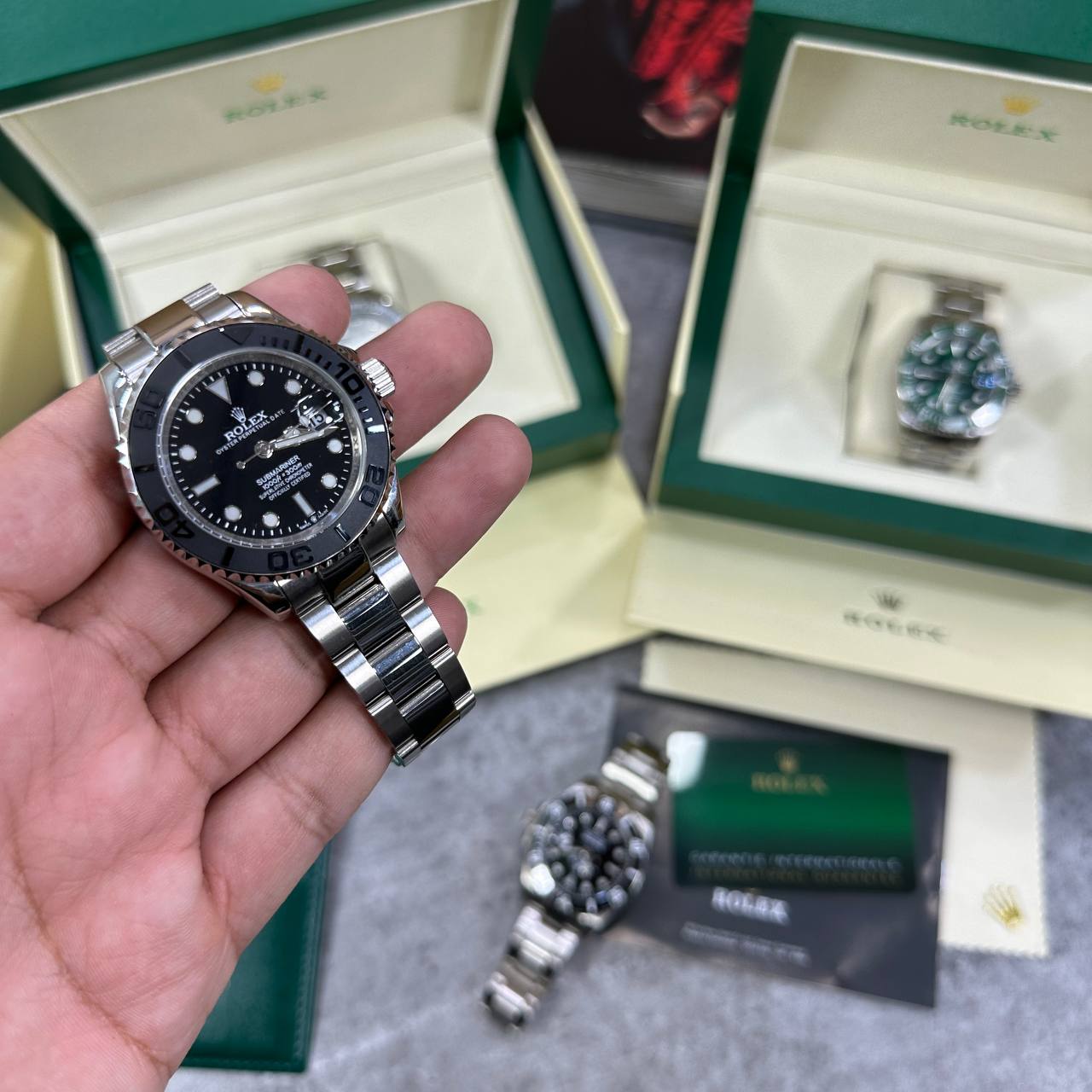 Rolex Submariner Date Black Mens Watch UK Reps AAA Quality