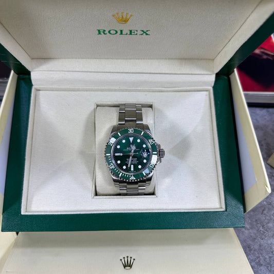 Rolex Submariner Date Oystersteel Green Mens Watch UK Reps AAA Quality
