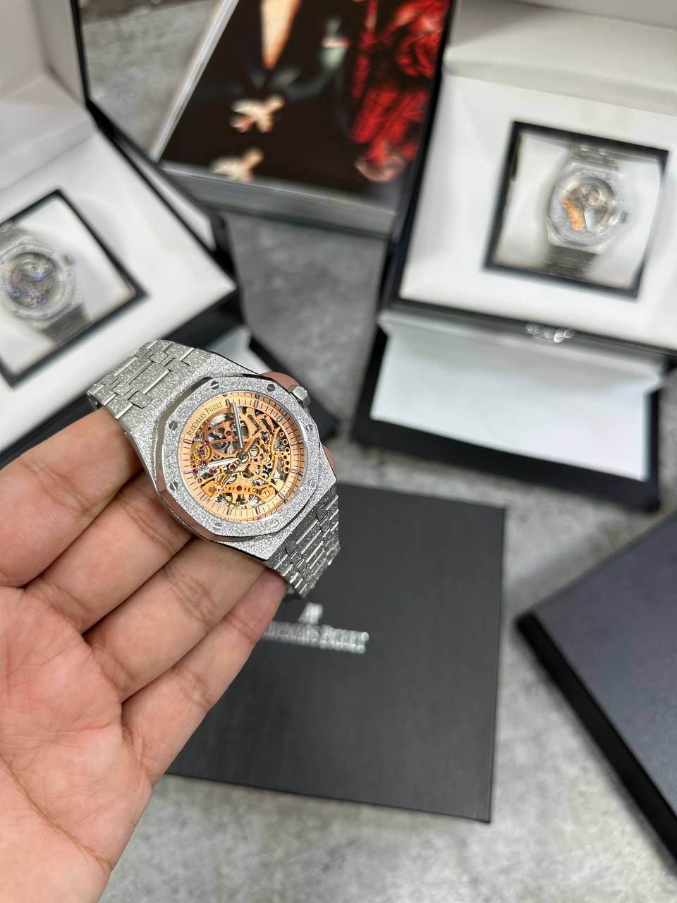 Audemars Piguet Royal Oak Double Balance Pink-Gold Men Watch UK Reps AAA Quality