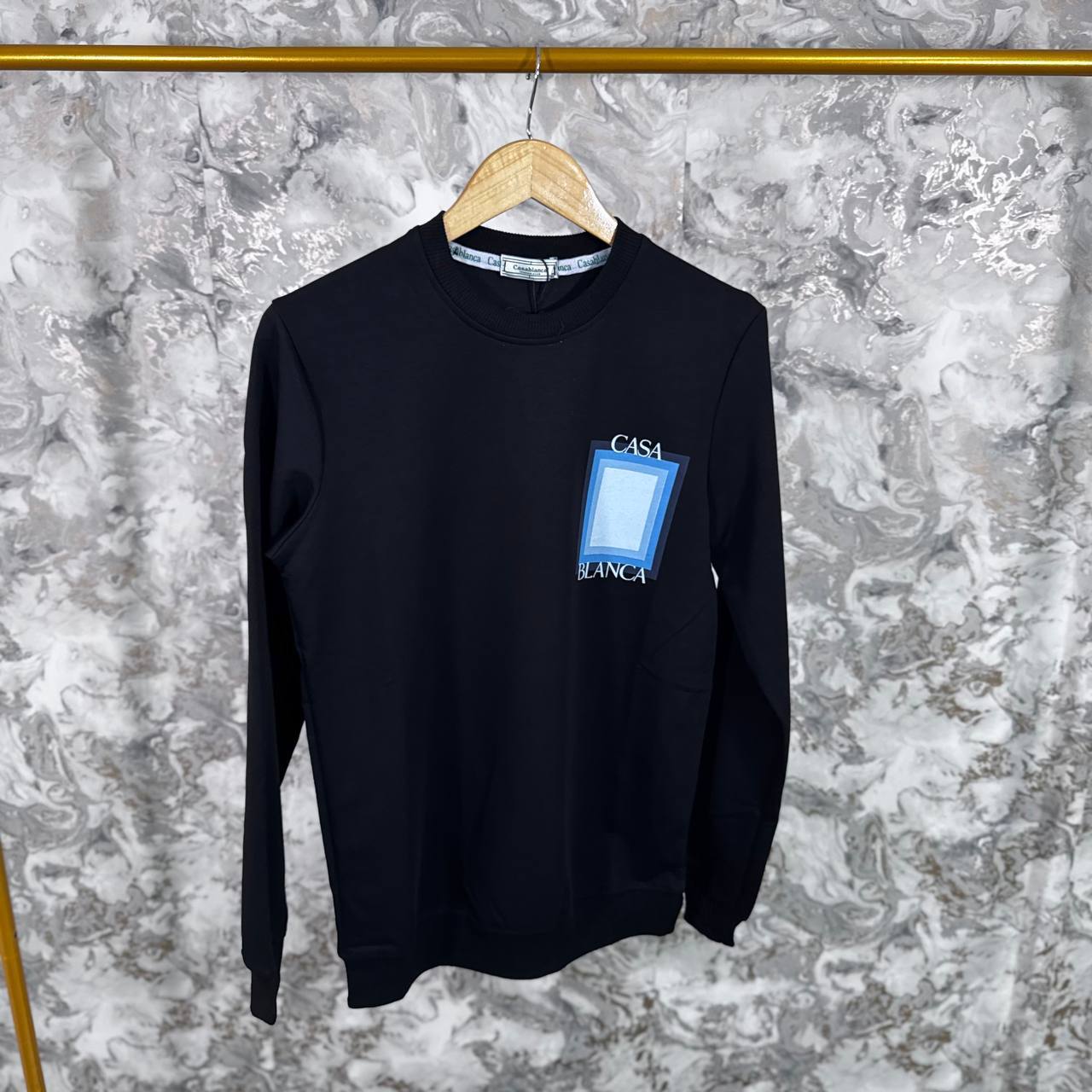 Casablanca Logo Degrade Screen Printed T-Shirts Mens in 2 Colors Best Sale UK Rep AAA Quality