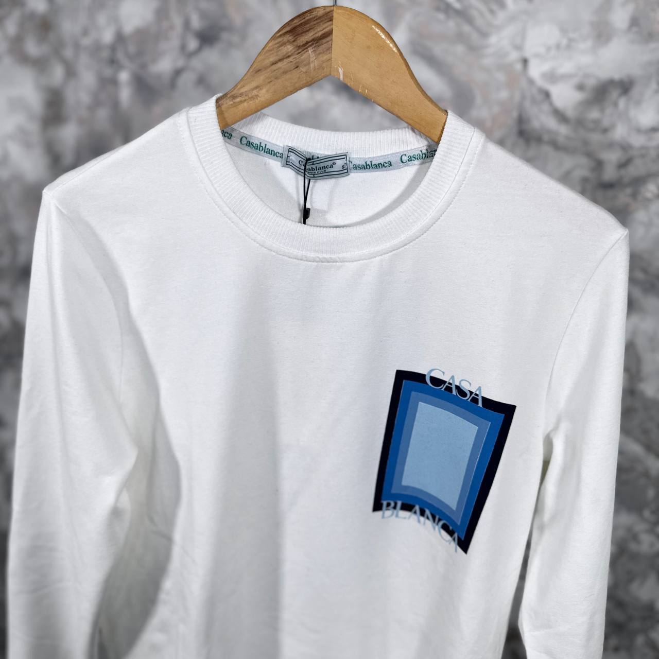 Casablanca Logo Degrade Screen Printed T-Shirts Mens in 2 Colors Best Sale UK Rep AAA Quality