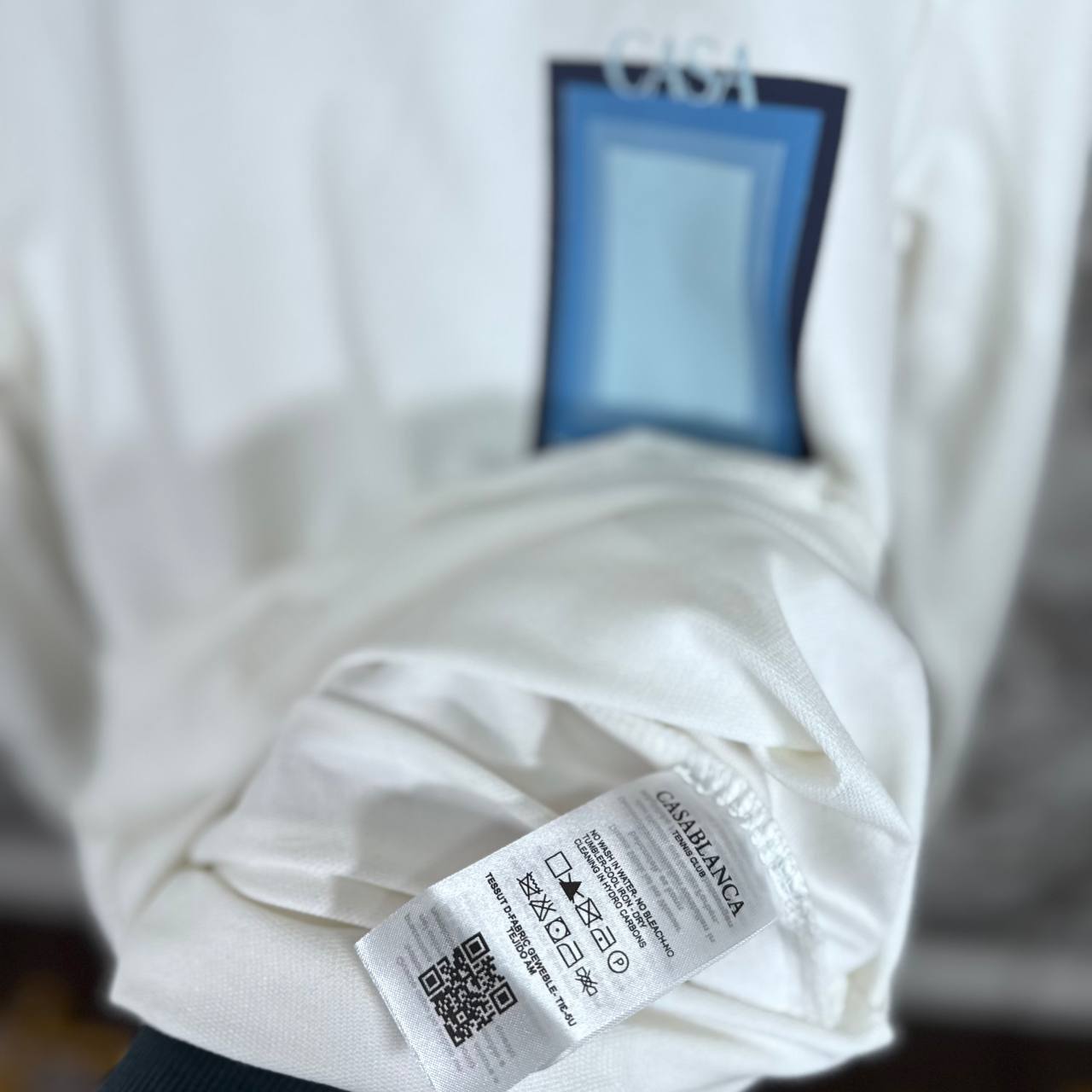 Casablanca Logo Degrade Screen Printed T-Shirts Mens in 2 Colors Best Sale UK Rep AAA Quality