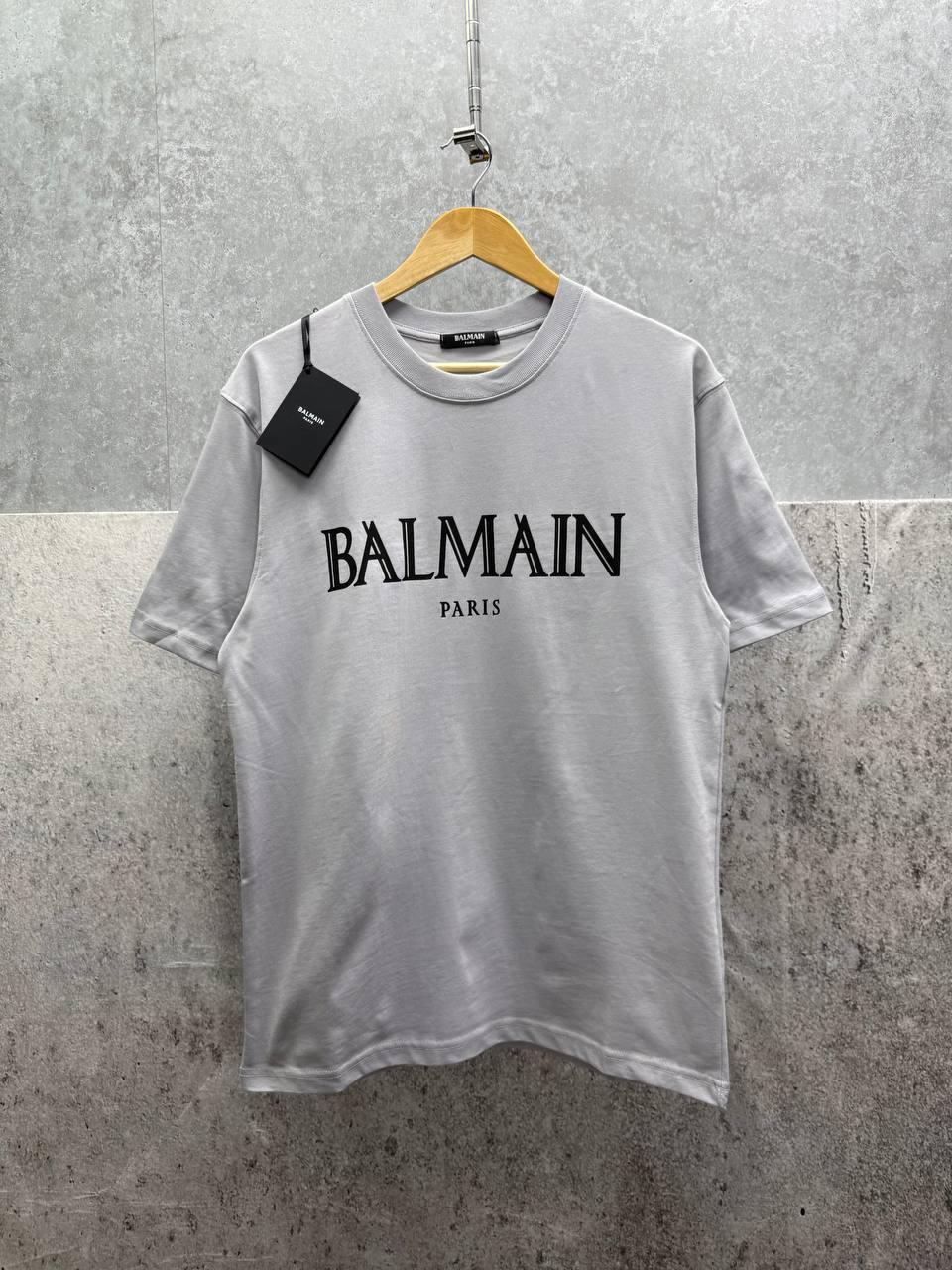 Balmain Rubber Roman Logo Cotton Crewneck T-shirt in Multiple Colors Mens Best Sale UK Reps AAA Quality