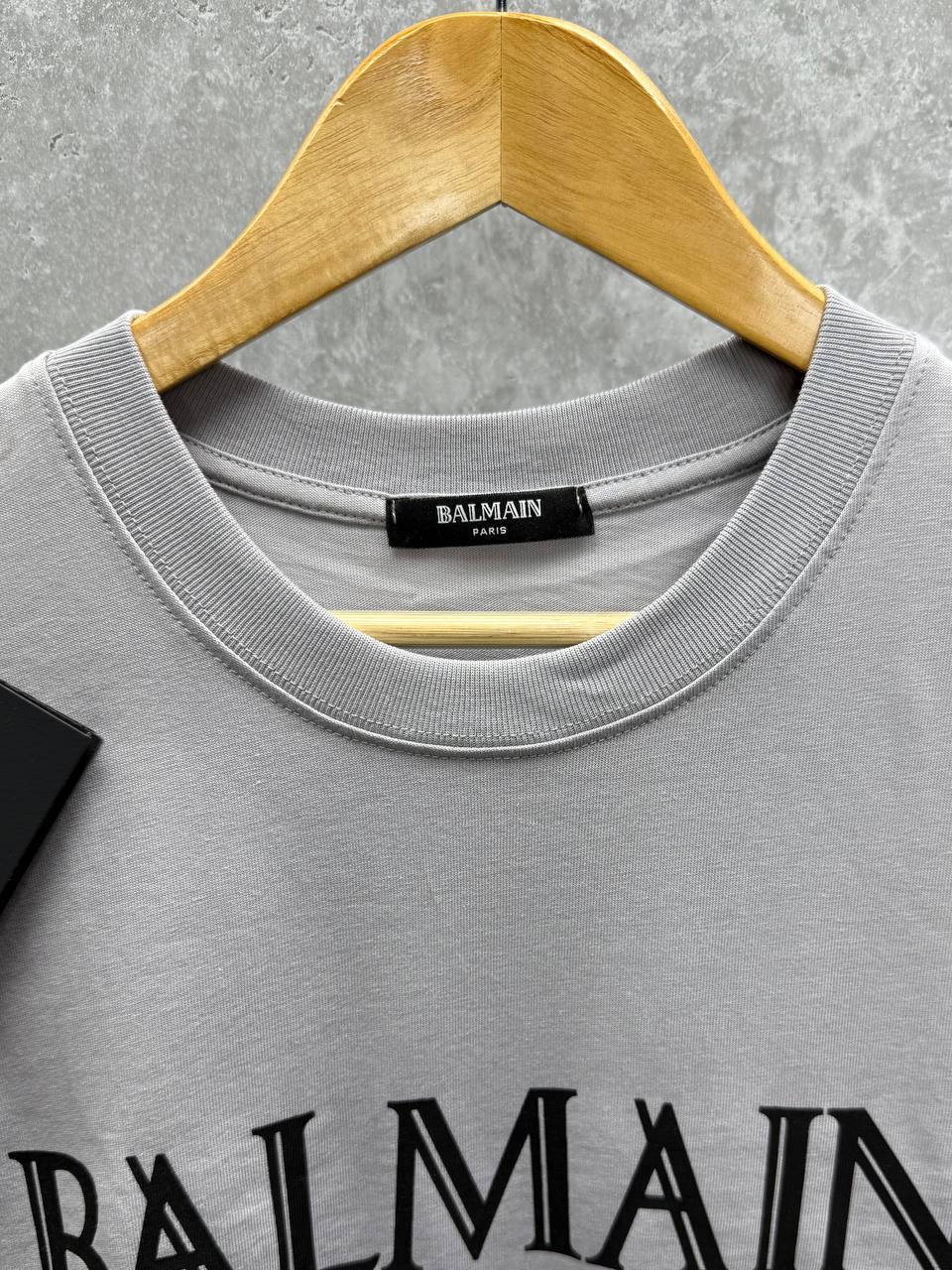 Balmain Rubber Roman Logo Cotton Crewneck T-shirt in Multiple Colors Mens Best Sale UK Reps AAA Quality