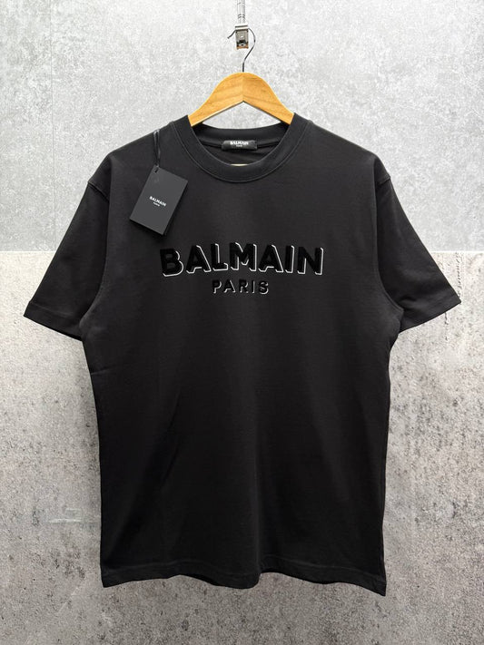 Balmain Logo Printed Crewneck T-Shirts in Multiple Colors Mens Best Sale UK Reps AAA Quality
