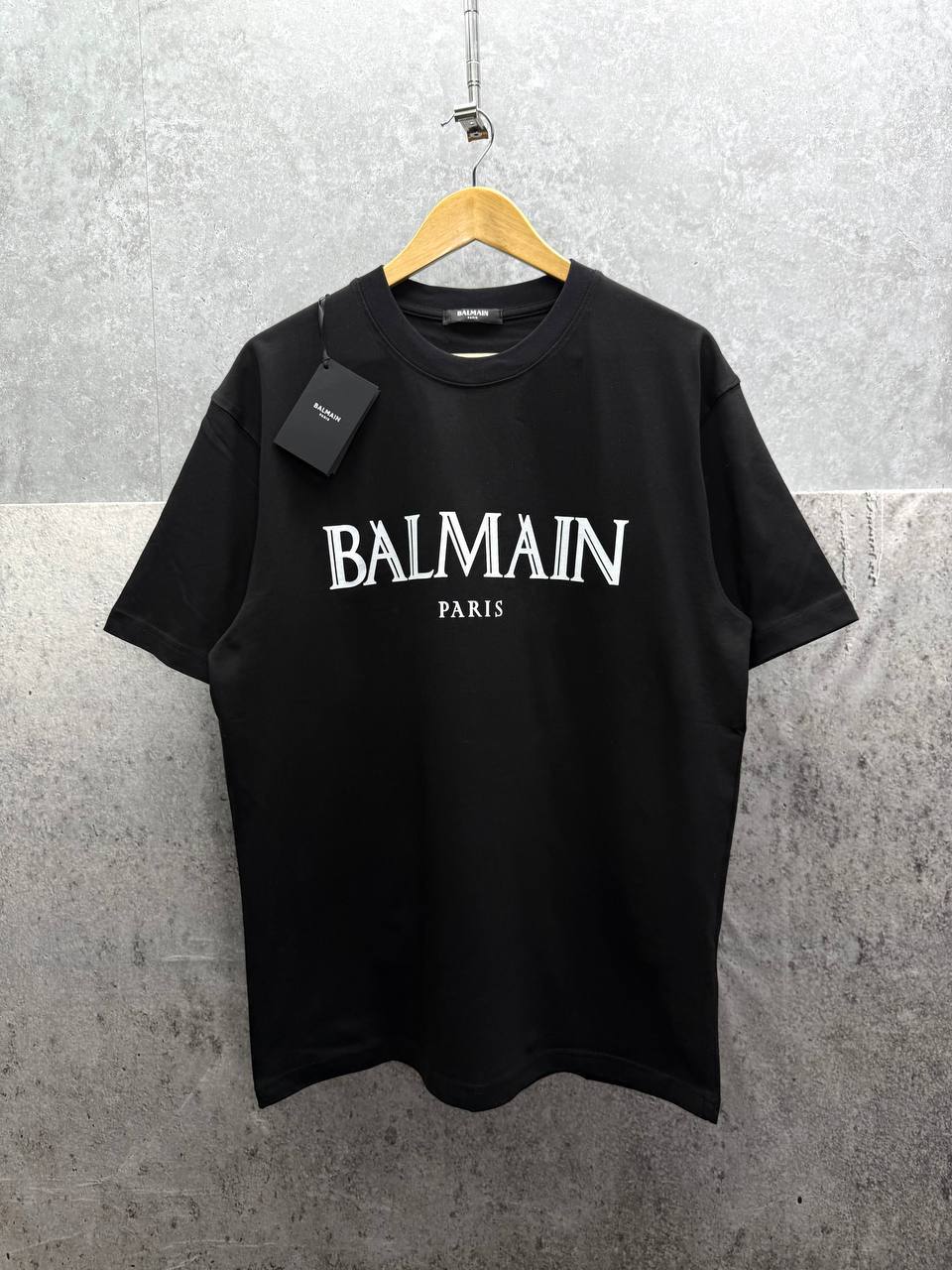 Balmain Rubber Roman Logo Cotton Crewneck T-shirt in Multiple Colors Mens Best Sale UK Reps AAA Quality