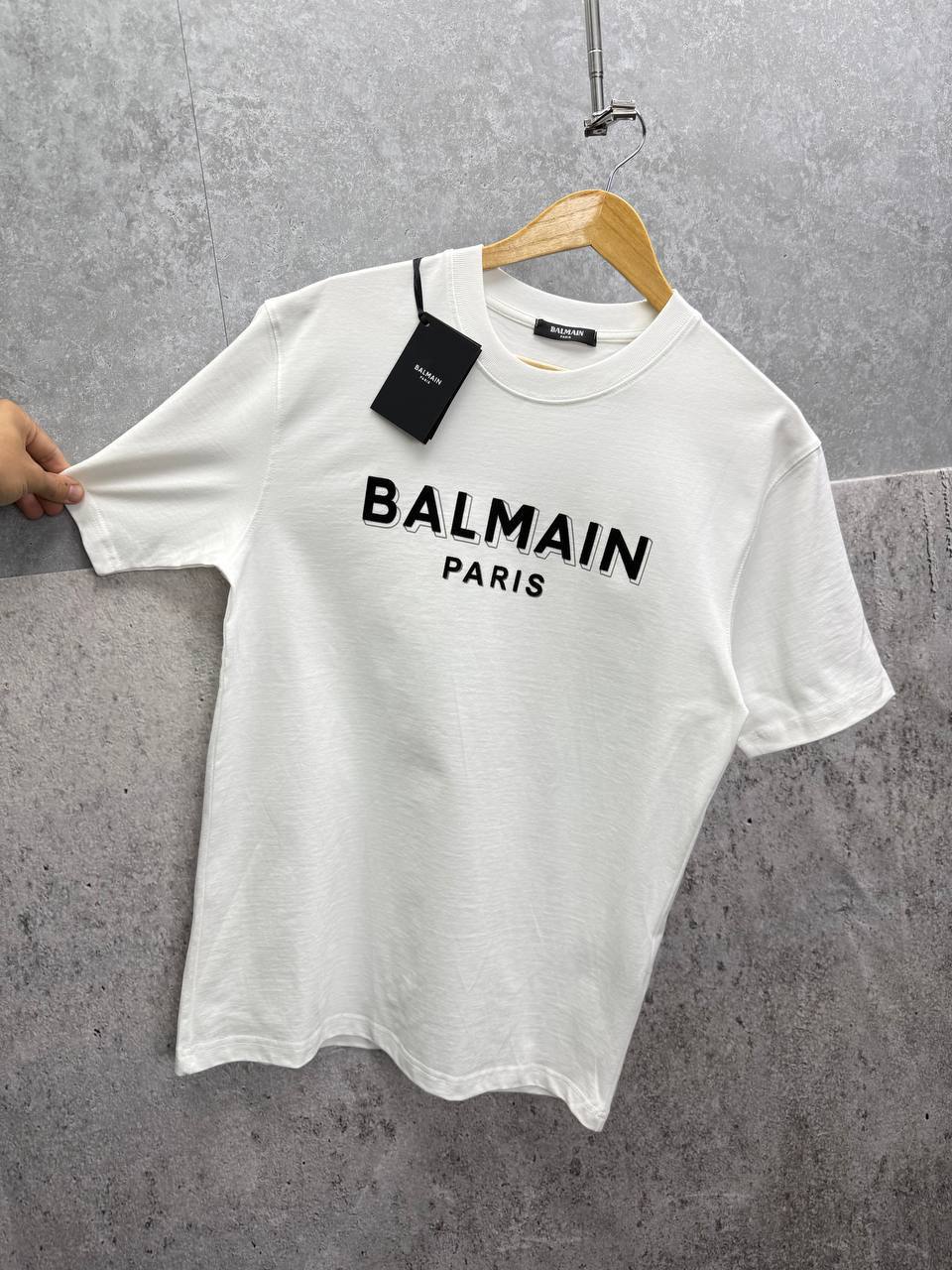 Balmain Logo Printed Crewneck T-Shirts in Multiple Colors Mens Best Sale UK Reps AAA Quality