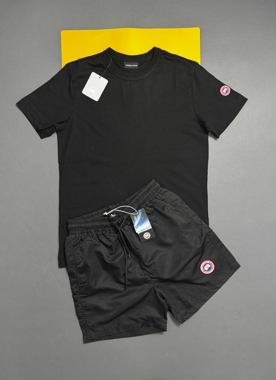 Canada Goose Fashion Short Sleeves T-shirts & Shorts Sets in Multiple Color UK Reps AAA Quality