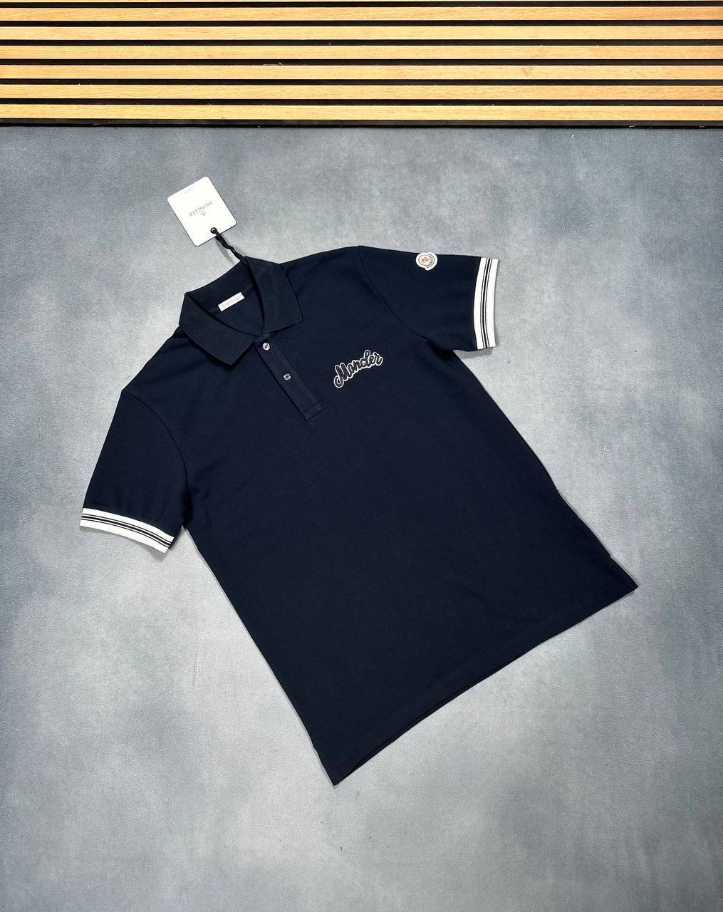 Moncler Embroidered Logo Polo Shirts Short Sleeves in Multiple Colors UK Reps AAA Quality