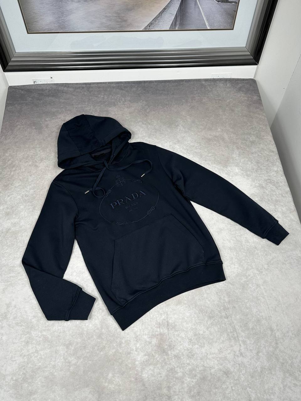 Prada Embroidered Logoborduring Hoodie Mens in Multiple Colors Best Sale UK Replica AAA Quality