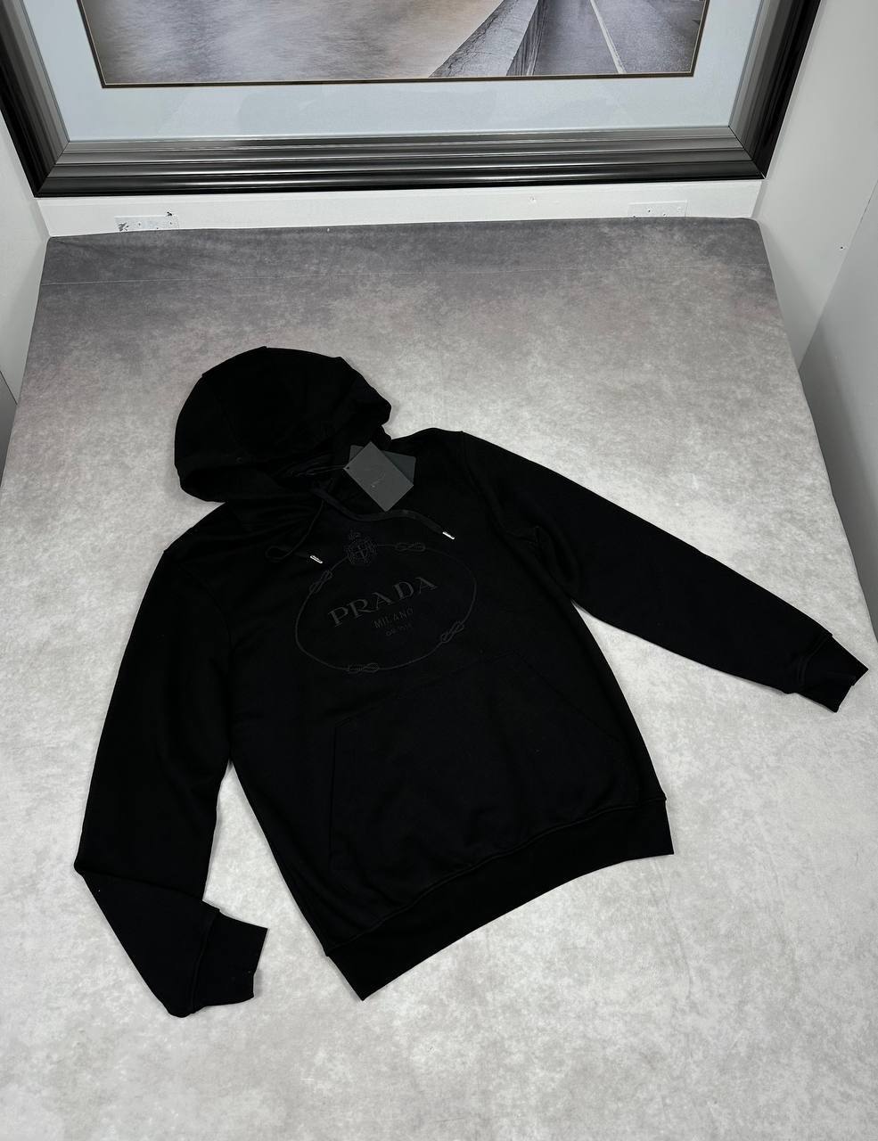 Prada Embroidered Logoborduring Hoodie Mens in Multiple Colors Best Sale UK Replica AAA Quality