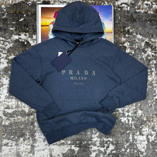 Prada Embroidered Logo Hoodie Mens in Multiple Colors Best Sale UK Replica AAA Quality