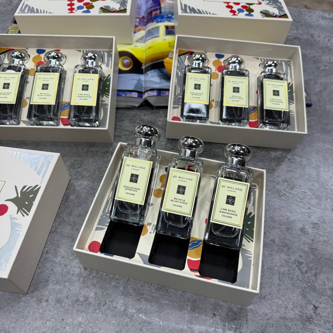 Jo Malone 3Pcs English Pear, Peony, Lime Basil Perfume Giftset Womens Best Sale UK Reps AAA Quality