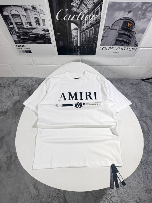 Amiri Logo Bar T-Shirts Mens in Multiple Colors Best Sale UK Reps AAA Quality