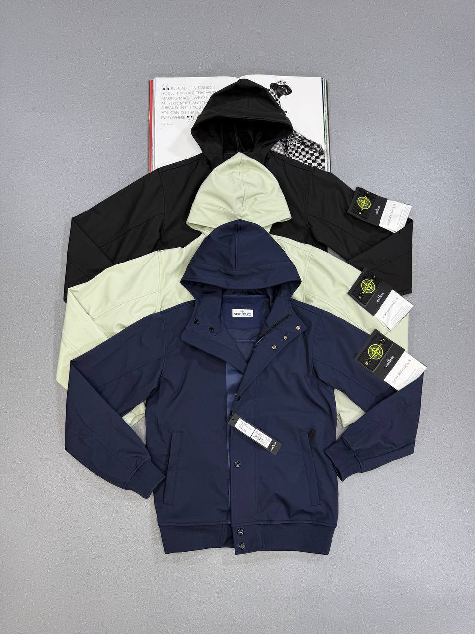 Stone Island Soft Shell R Jacket Mens in Multiple Colors Best Sale UK Reps AAA Quality