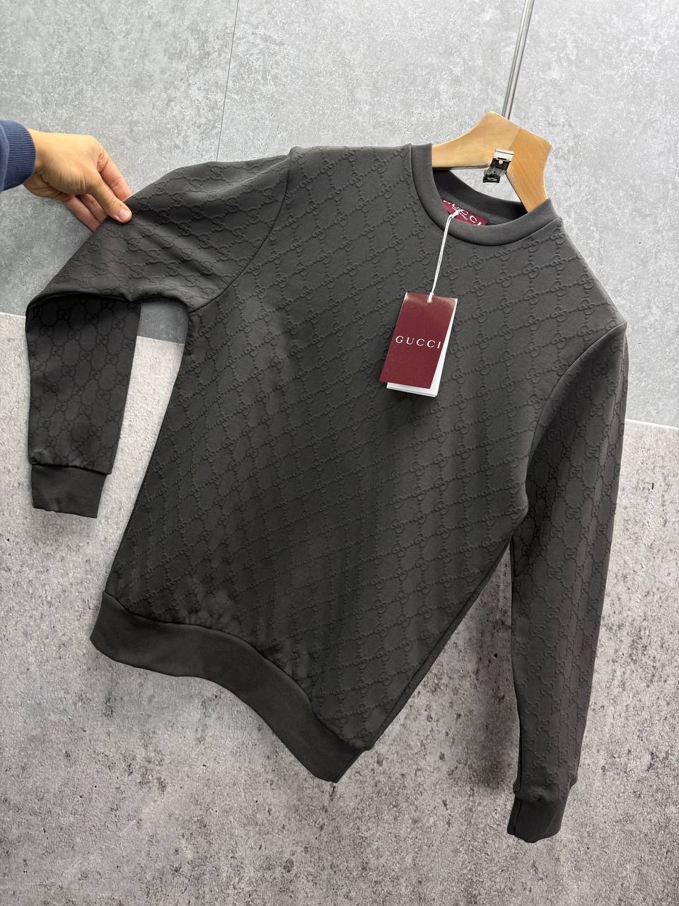 Gucci Premium Quality All-Over Printed Fleece Sweatshirt Mens in Multiple Colors Mens Best Sale UK Reps AAA Quality
