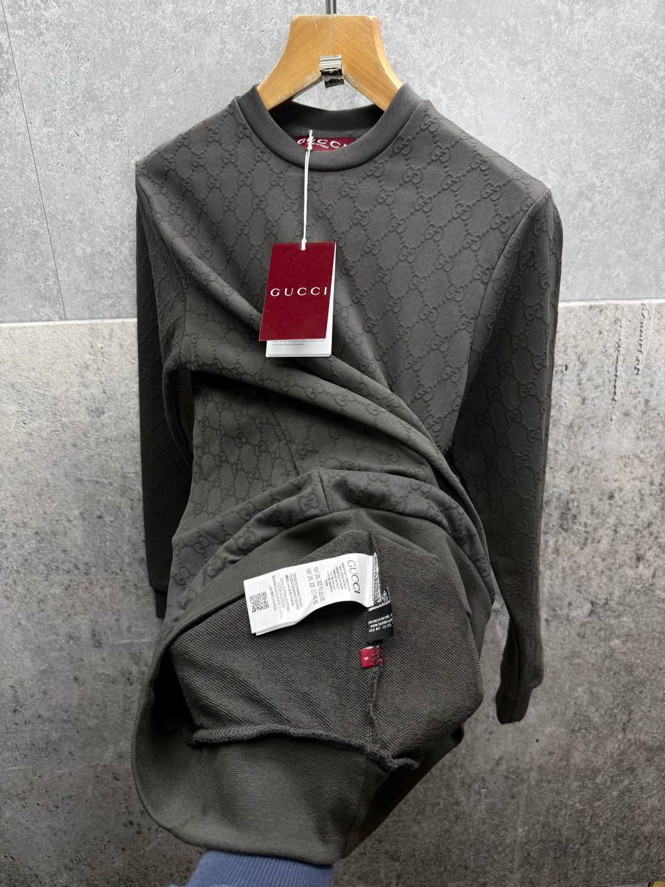 Gucci Premium Quality All-Over Printed Fleece Sweatshirt Mens in Multiple Colors Mens Best Sale UK Reps AAA Quality