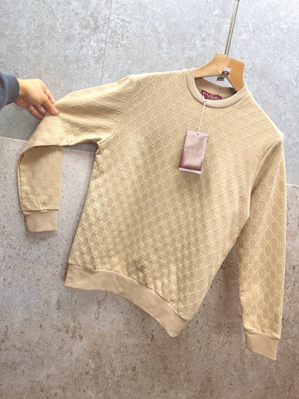 Gucci Premium Quality All-Over Printed Fleece Sweatshirt Mens in Multiple Colors Mens Best Sale UK Reps AAA Quality