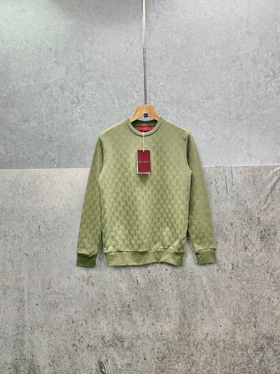 Gucci Premium Quality All-Over Printed Fleece Sweatshirt Mens in Multiple Colors Mens Best Sale UK Reps AAA Quality