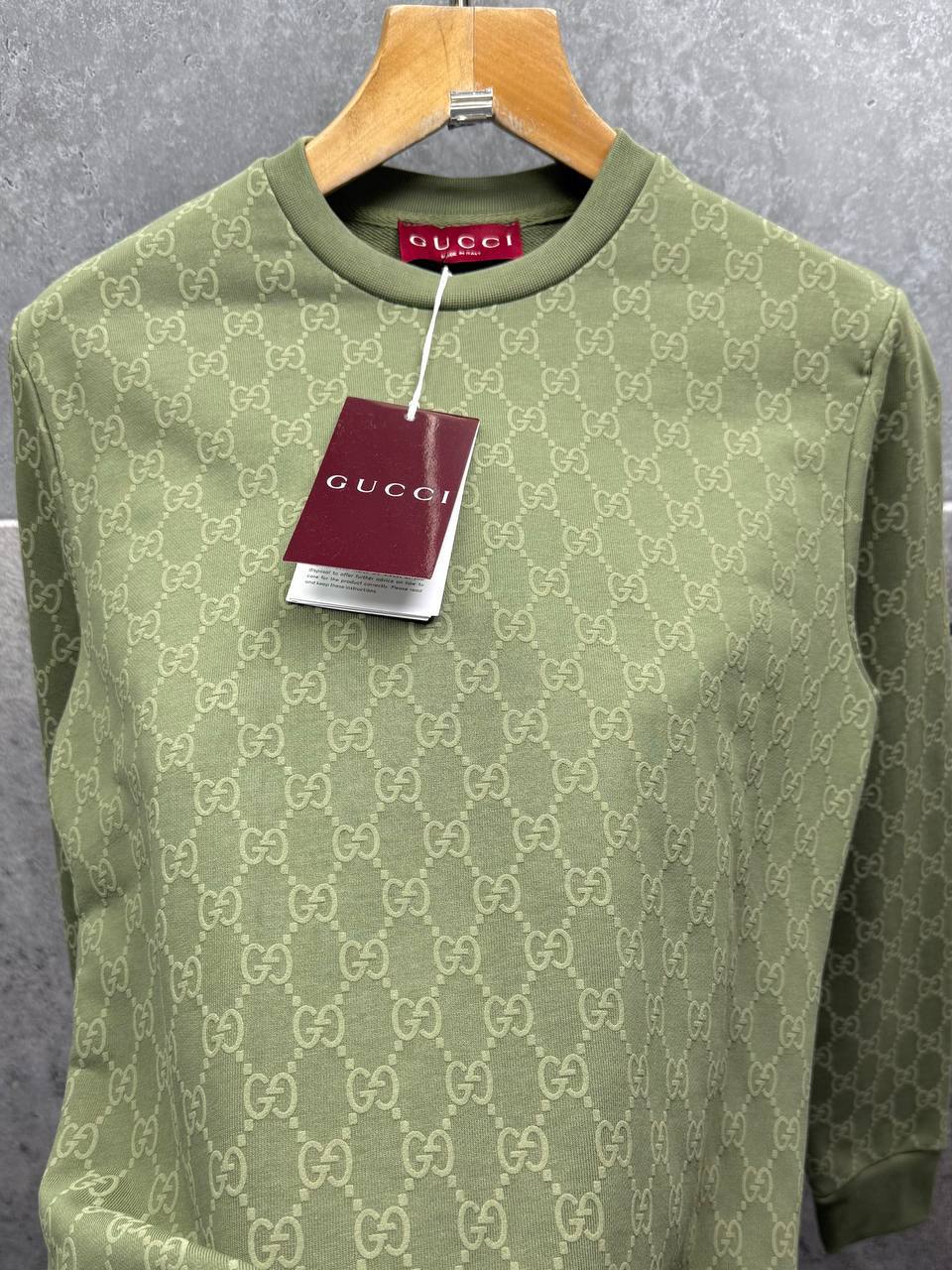Gucci Premium Quality All-Over Printed Fleece Sweatshirt Mens in Multiple Colors Mens Best Sale UK Reps AAA Quality