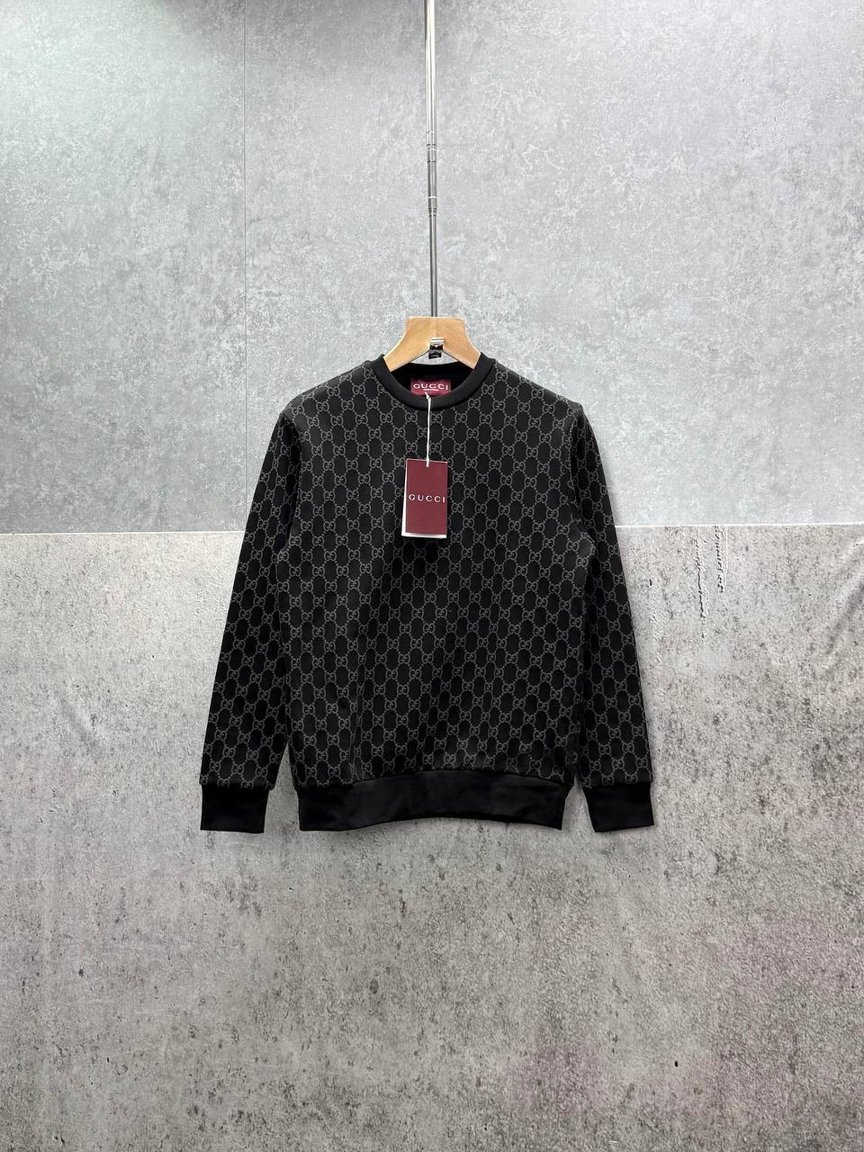 Gucci Premium Quality All-Over Printed Fleece Sweatshirt Mens in Multiple Colors Mens Best Sale UK Reps AAA Quality