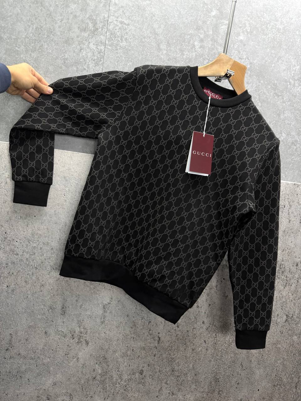 Gucci Premium Quality All-Over Printed Fleece Sweatshirt Mens in Multiple Colors Mens Best Sale UK Reps AAA Quality