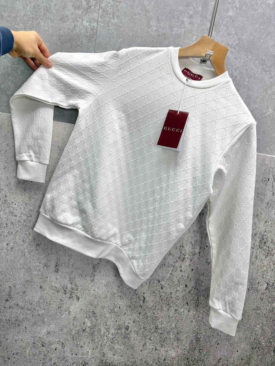 Gucci Premium Quality All-Over Printed Fleece Sweatshirt Mens in Multiple Colors Mens Best Sale UK Reps AAA Quality