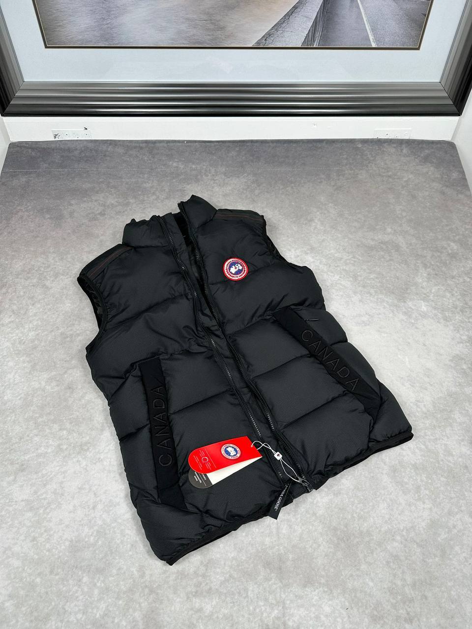 Canada Goose Cypress Puffer Black Lawrence Gilet Mens Best Sale UK Reps AAA Quality