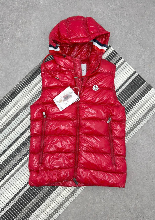 Moncler Lanoux Glossy Puffer Hooded Down Gilet Mens in Multiple Colors Best Sale UK Reps AAA Quality