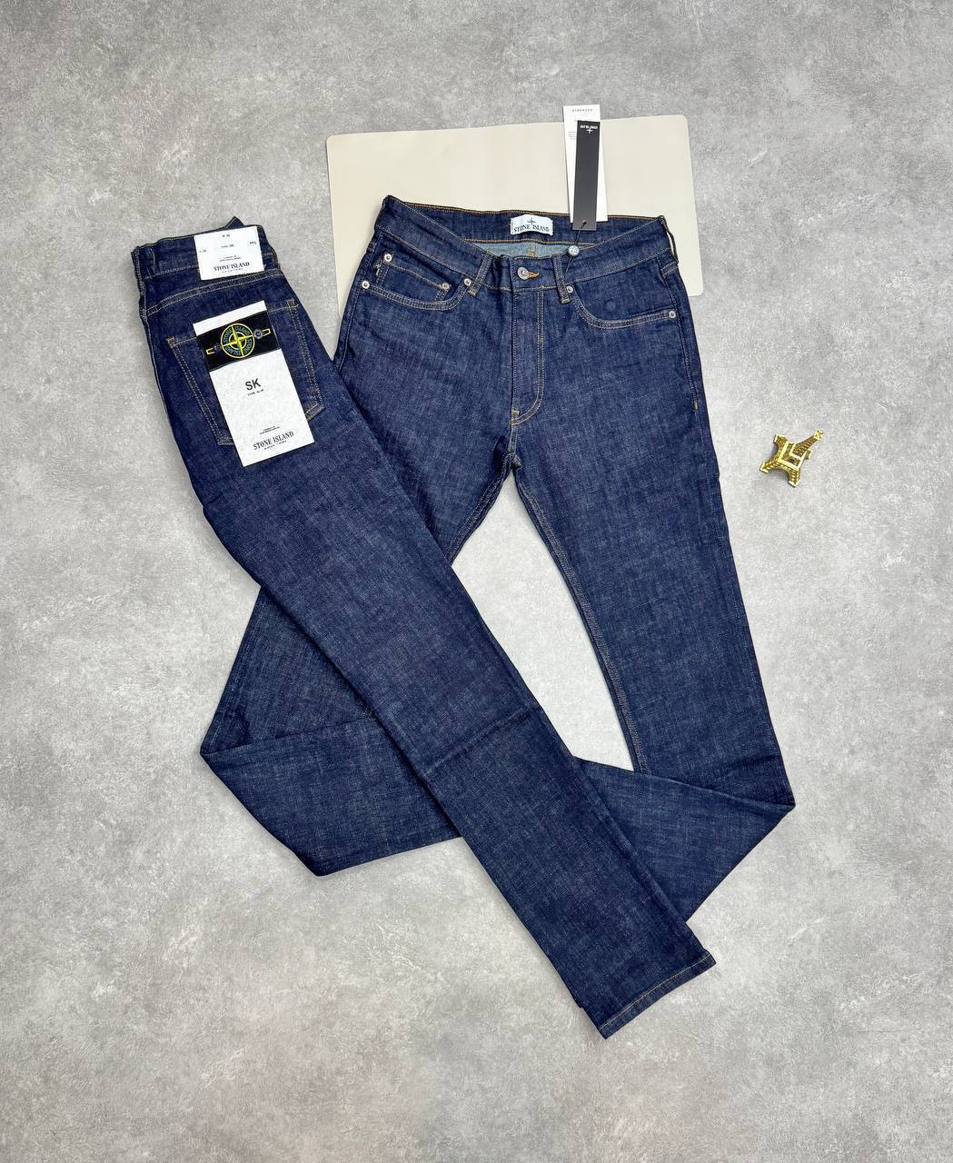 Stone Island Skinny Jeans Denim Cotton Fit Dark Blue Mens Best Sale UK Reps AAA Quality