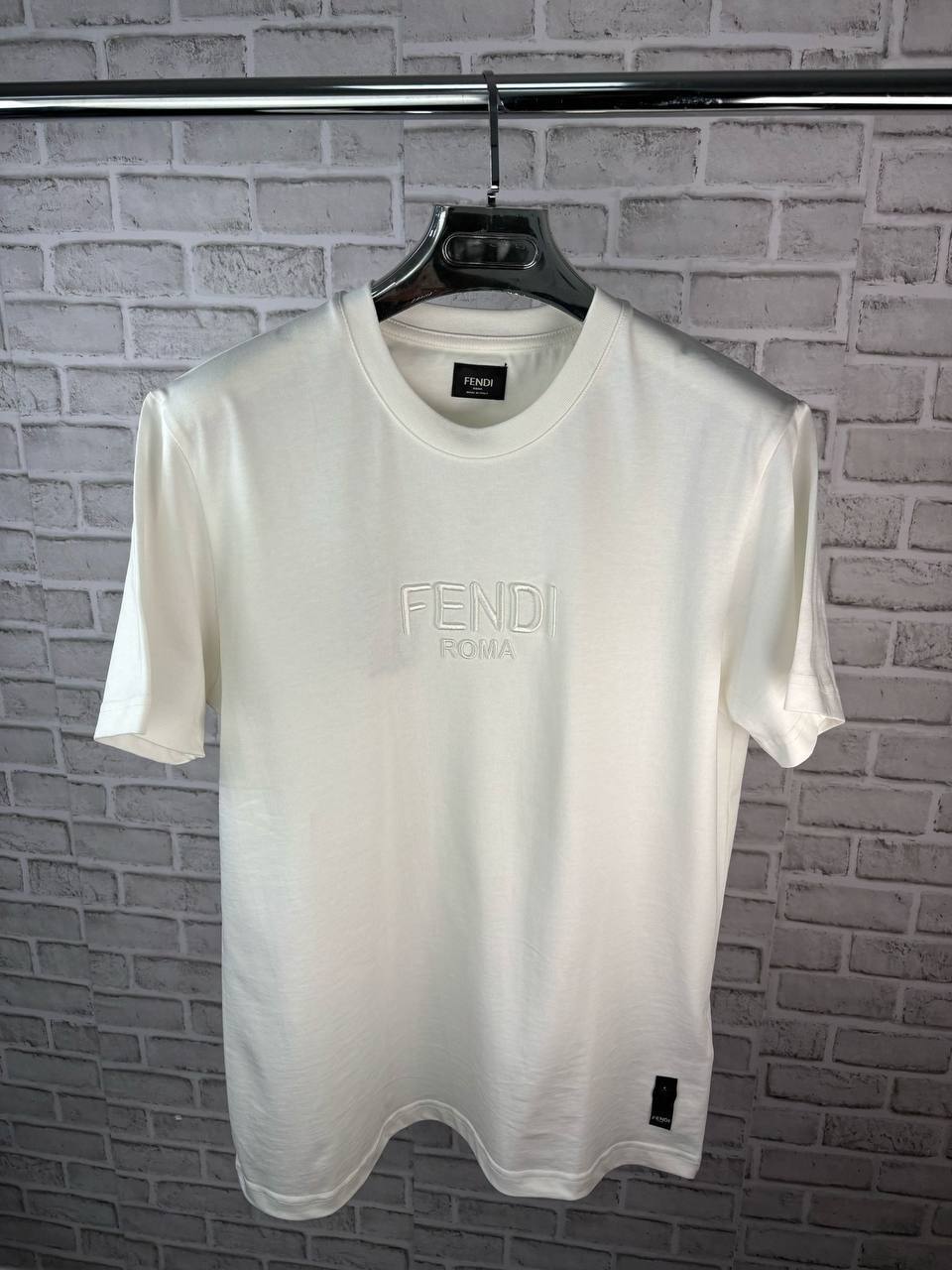 Fendi Mens Embroidered Logo T-Shirts Shorts Sleeves in Multiple Colors UK Reps AAA Quality
