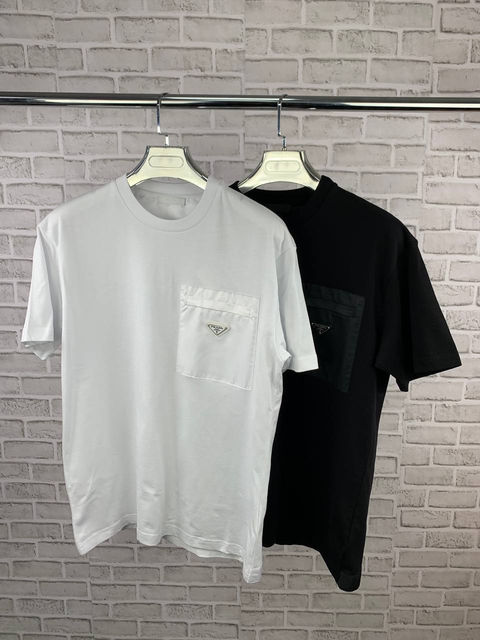 Prada Pocket T-Shirts Mens in 2 Colors Shorts Sleeves UK Reps AAA Quality