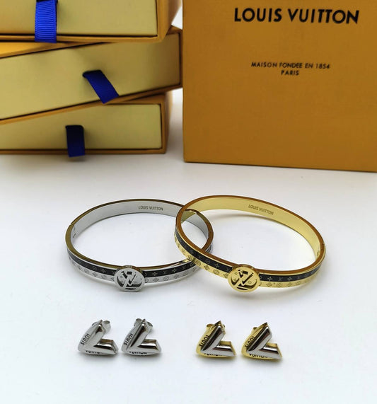 Louis Vuitton Bangle Fashion Bracelets & Earrings Sets for Womens in Multiple Colors Best Sale UK Reps